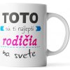 Sablio Hrnek Tohle jsou ti nejlepší rodiče na světě - 200 ml - espresso Sablio Hrnek Tohle jsou ti nejlepší rodiče na světě - 200 ml - espresso