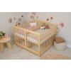 Ourbaby Wooden crib for twins natural