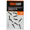 UnderCarp Rýchlovýmenný Obratlík Quick Change Veľkosť 11 10 ks