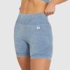 Aesthetics dámske šortky Iron Faded washed blue