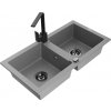 MEXEN/S MEXEN/S - Mario granitový drez 2-bowly vrátane batérie Rita, šedý 6504-71-670300-70-B MEXEN/S MEXEN/S - Mario granitový drez 2-bowly vrátane batérie Rita, šedý 6504-71-670300-70-B