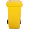 Popolnice D100Y 100L žltá plastová s kolieskami Popolnice D100Y 100L žltá plastová s kolieskami