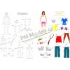 Papierový model Jednoduchá vystrihovačka - modelka Papierový model Jednoduchá vystrihovačka - modelka