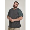 Tričko Urban Classics Raglan Contrast Tee - charcoal/bottlegreen L Tričko Urban Classics Raglan Contrast Tee - charcoal/bottlegreen L