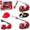 Inlea4Fun Detské hasičské auto s prilbou DIY ASSEMBLY Inlea4Fun Detské hasičské auto s prilbou DIY ASSEMBLY
