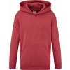 Fruit of the Loom F.O.L. Classic Kids Hooded Sweat vintage heather red