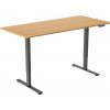 AlzaErgo Table ET2 Core čierny + doska 140 × 80 cm bambusová zaoblená AlzaErgo Table ET2 Core čierny + doska 140 × 80 cm bambusová zaoblená