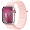 Apple Watch Series 9 Cellular 41mm Ružový hliník so svetlo ružovým prevliekacím remienkom