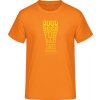 E190 Tričko - Dobré pivo na zlé časy - Oranžová - XL - Pánske E190 Tričko - Dobré pivo na zlé časy - Oranžová - XL - Pánske