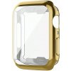 Silikónové pouzdro s ochranou displeja pre Apple Watch series 9/8/7 (41 mm) Farva: Zlatá Silikónové pouzdro s ochranou displeja pre Apple Watch series 9/8/7 (41 mm) Farva: Zlatá
