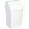 MERIDA Odpadkový Kôš s vekom hranatý plastový biely 25 l B8C MERIDA Odpadkový Kôš s vekom hranatý plastový biely 25 l B8C
