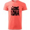 Swimming is in my DNA - Klasické pánske tričko vyššej gramáže - 4XL ( Korálová ) Swimming is in my DNA - Klasické pánske tričko vyššej gramáže - 4XL ( Korálová )