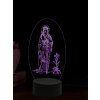 Beling 3D lampa, Svätá Filoména, 16 farebná,AA53 Beling 3D lampa, Svätá Filoména, 16 farebná,AA53