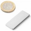SOLLAU Neodymový magnet hranol 40x15x2 mm, N42, ponikelovaný SOLLAU Neodymový magnet hranol 40x15x2 mm, N42, ponikelovaný