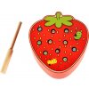 Iso Trade magnetická drevená jahodová húsenica Montessori hračka s 10 farebnými húsenicami Iso Trade magnetická drevená jahodová húsenica Montessori hračka s 10 farebnými húsenicami