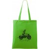 Celý život na výletě - motorka - Taška bavlnená - 42 x 38 cm ( Apple Green ) Celý život na výletě - motorka - Taška bavlnená - 42 x 38 cm ( Apple Green )