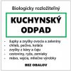 Nálepka na kuchynský odpad 15x15 cm, 100 ks Nálepka na kuchynský odpad 15x15 cm, 100 ks