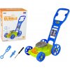 LeanToys Sekačka na trávu Stroj na bubliny Modré mýdlové bubliny Hudba