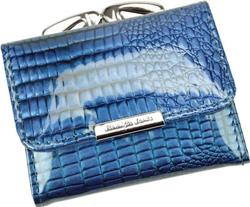 Jennifer Jones Mini dámska kožená peňaženka modrá