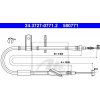 żażné lanko parkovacej brzdy ATE 24.3727-0771.2 żażné lanko parkovacej brzdy ATE 24.3727-0771.2
