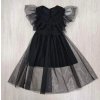 Wednesday plesové šaty dievčenské čierne