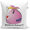 Sablio Vankúš Blahoželáme!!!: 40x40 cm Sablio Vankúš Blahoželáme!!!: 40x40 cm