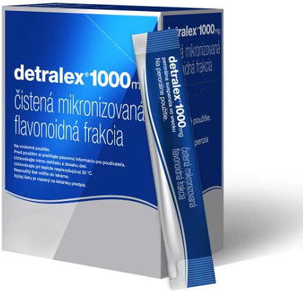 Detralex 1000 mg perorálna suspenzia vo vrecku sus.poc. 30 x 1000 mg