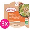 Babybio Hrášok s paštrnákom teľacím mäsom a makaróny 3 x 230 g