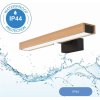 Brilagi | Brilagi-LED Kúpeľňové osvetlenie zrkadla WOODY MIRROR LED/8W/230V IP44 dub/čierna | BG0875 Brilagi | Brilagi-LED Kúpeľňové osvetlenie zrkadla WOODY MIRROR LED/8W/230V IP44 dub/čierna | BG0875