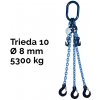 Reťazový záves, oko-3 hák, skracovač, Nosnosť 5 300/3 750 kg, G10-8, Certifikát 5300 / 3750 kg 3 m Modrá Reťazový záves, oko-3 hák, skracovač, Nosnosť 5 300/3 750 kg, G10-8, Certifikát 5300 / 3750 kg 3 m Modrá