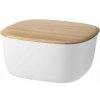 RIG-TIG by Stelton BOX-IT Malý Chlebník s Bambusovou Doskou 23 x 23 cm / Biely RIG-TIG by Stelton BOX-IT Malý Chlebník s Bambusovou Doskou 23 x 23 cm / Biely