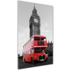 Vertikálny foto obraz sklo tvrdené Londýský autobus 50x100 cm Vertikálny foto obraz sklo tvrdené Londýský autobus 50x100 cm