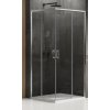 New Trendy Prime sprchovací kút 100x80 cm štvorcová chromová lesklé/priehľadné sklo D-0298A/D-0295A