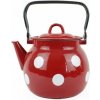 Kinekus Čajník smalt 3,5L, červený bodkovaný Kinekus Čajník smalt 3,5L, červený bodkovaný
