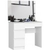 Toaletný stolík so zrkadlom T-6/SL 900x600 ľavý, biely Toaletný stolík so zrkadlom T-6/SL 900x600 ľavý, biely