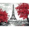 ZUTY Maľovanie podľa čísel - EIFFELOVA VEŽA A ČERVENÉ STROMY Rámovanie: vypnuté plátno na rám, Rozmer: 80x100 cm ZUTY Maľovanie podľa čísel - EIFFELOVA VEŽA A ČERVENÉ STROMY Rámovanie: vypnuté plátno na rám, Rozmer: 80x100 cm