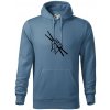 Paličky ruka - Mikina pánska Cape s kapucňou - S ( Denim ) Paličky ruka - Mikina pánska Cape s kapucňou - S ( Denim )