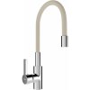 Mexen FLEX, vysoká drezová batéria s flexibilným ramenom, béžová-chrómová, 670900-09 Mexen FLEX, vysoká drezová batéria s flexibilným ramenom, béžová-chrómová, 670900-09