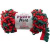 Alize Puffy MORE 6292 - zelená a červená (obojstranný úplet, pletenie bez ihlíc) Alize Puffy MORE 6292 - zelená a červená (obojstranný úplet, pletenie bez ihlíc)