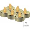 EMOS LED dekorace 6x čajová svíčka zlatá 6x CR2032 vnitřní vintage EMOS LED dekorace 6x čajová svíčka zlatá 6x CR2032 vnitřní vintage