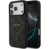 Zadný kryt Guess PU 4G Farebný Krúžok MagSafe pre iPhone 17 Pro Čierny Zadný kryt Guess PU 4G Farebný Krúžok MagSafe pre iPhone 17 Pro Čierny