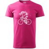 Cyklo kostra - Klasické pánske tričko vyššej gramáže - M ( Purpurová ) Cyklo kostra - Klasické pánske tričko vyššej gramáže - M ( Purpurová )