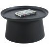 Okrúhly plastový kávový stolík 70cm - čierny Okrúhly plastový kávový stolík 70cm - čierny