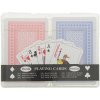 Hracie karty 2 balíčky v krabičke poker remi pasians Hracie karty 2 balíčky v krabičke poker remi pasians