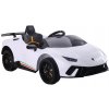Megacar Lamborghini Huracan 4x45W 12V 4,5Ah biele Megacar Lamborghini Huracan 4x45W 12V 4,5Ah biele