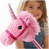 Koník na tyči Happy Kiddo ružový 82 cm so zvukmi cválania Koník na tyči Happy Kiddo ružový 82 cm so zvukmi cválania
