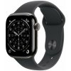 Apple Watch Series 11 GPS + Cellular 42mm Slate Titanium Case with Black Sport Band - M/L Apple Watch Series 11 GPS + Cellular 42mm Slate Titanium Case with Black Sport Band - M/L