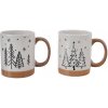 Dolomitový hrnček s vianočným motívom stromčeka biely/béžový 9 cm (mix 2 variantov) Dolomitový hrnček s vianočným motívom stromčeka biely/béžový 9 cm (mix 2 variantov)