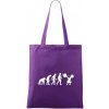 Evolution fitness Taška bavlnená 42 x 38 cm Fialová