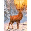 Norimpex diamantové maľovanie Jeleň v zasneženom lese 30 x 40 cm